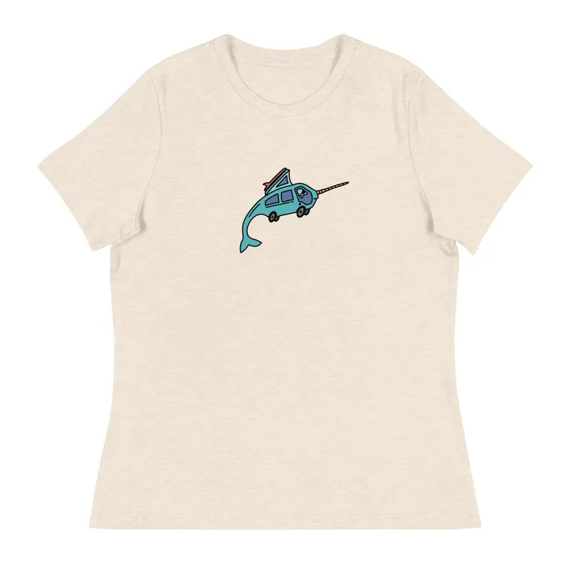 Narwhal Ned Women's Relaxed Fit T-ShirtNavy Blue / S
