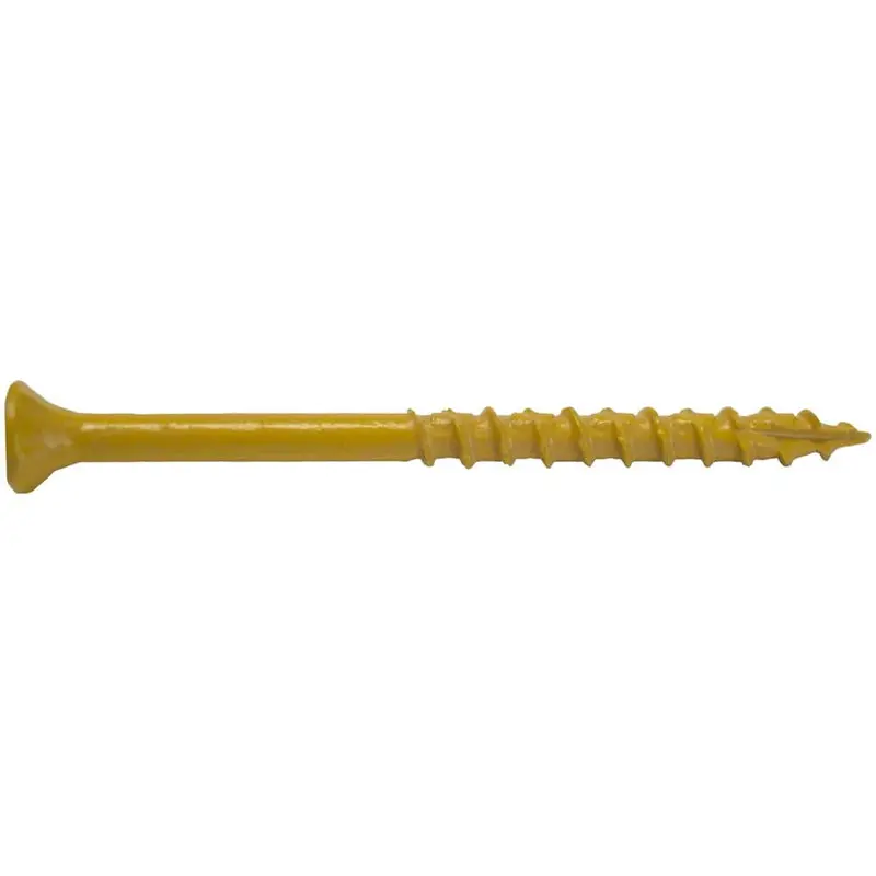 #10 x 3-1/2 in. Star Flat-Head Wood Deck Screws (5 lbs./Pack)