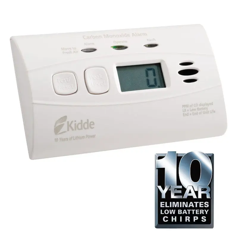 10-Year Worry Free Lithium Battery Carbon Monoxide Detector with Digital Display.5 / 1