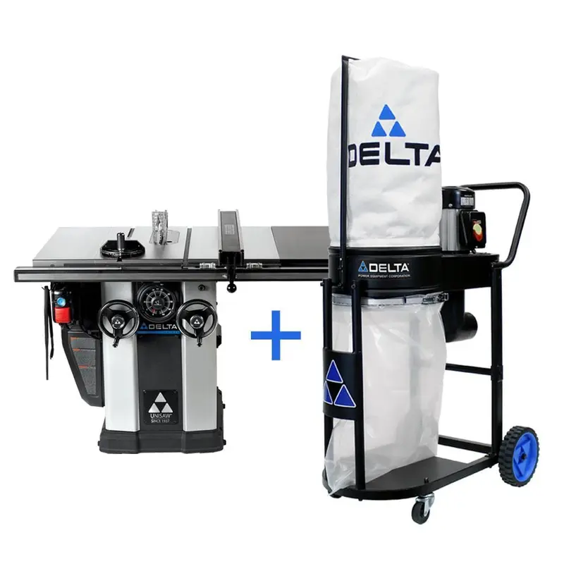 3 HP Motor 10 in. Unisaw with 36 in. Biesemeyer Fence System and FREE 1.0 HP Dust Collection System712 / box