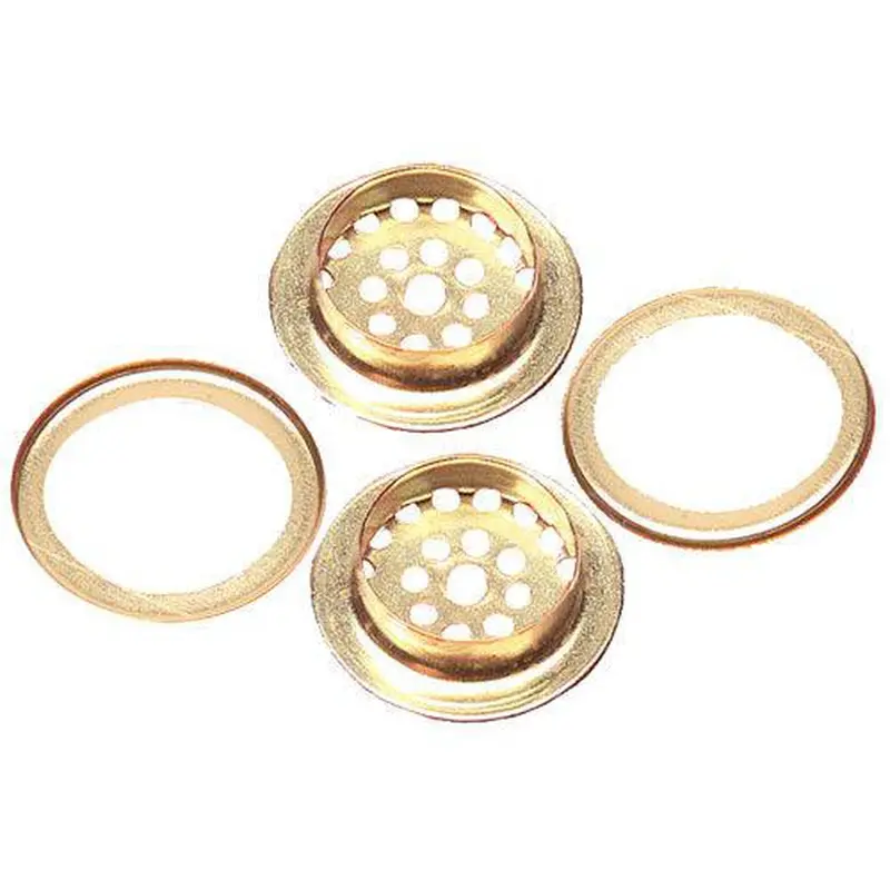 C.S. Osborne Brass Plain Rim Ventilator Grommets 3/4"