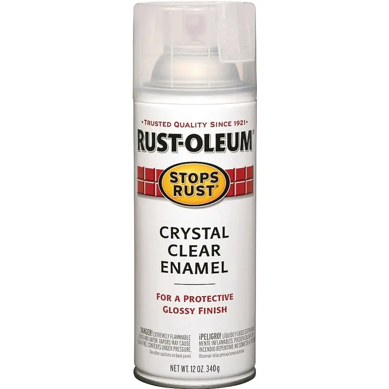 Rust-Oleum 7701830 Rust Preventative Spray Paint, Gloss, Crystal Clear, 12 oz, Can