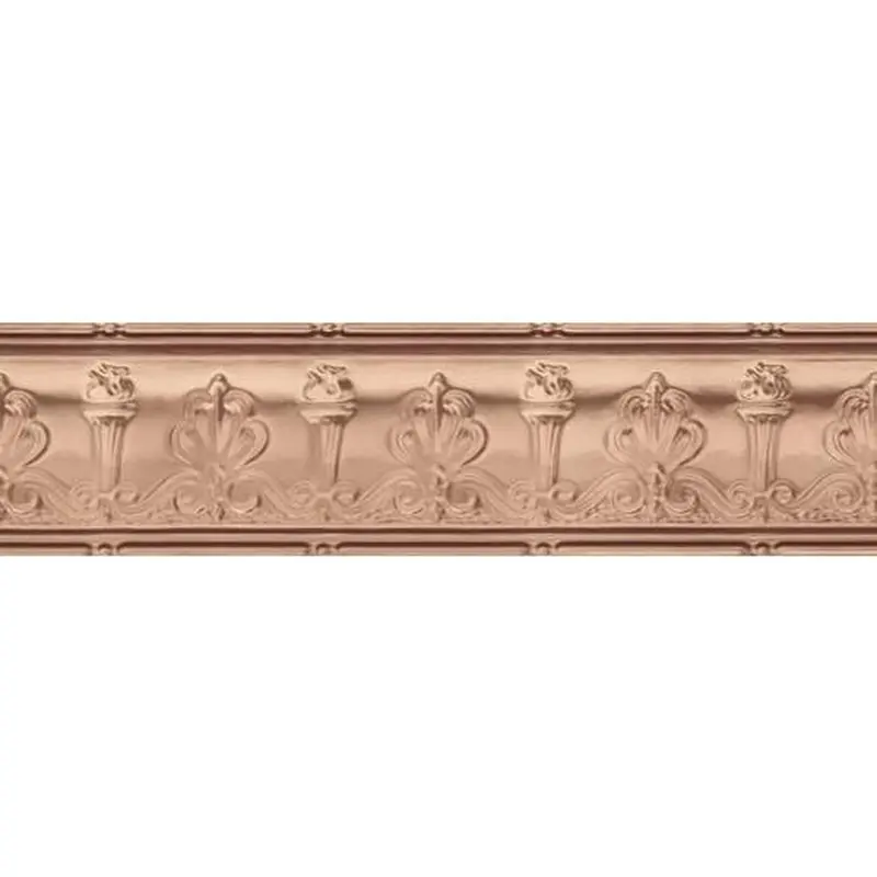 Armstrong Ceilings Metallaire Torch Cornice 4-ft Copper Metal Crown Ceiling Grid TrimLacquered Steel