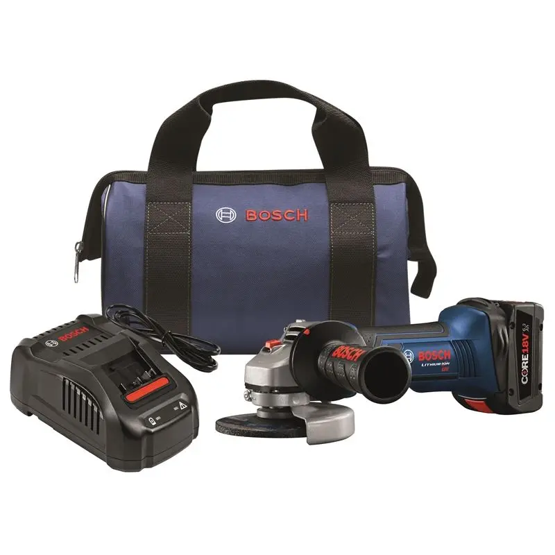 Bosch | GWS18V-45B14 18 V 4-1/2 In. Angle Grinder Kit with CORE18V Battery | BFP