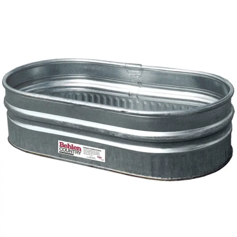 Behlen Country 50130198 Farm Stock Tank, Round, 44 gal Capacity, Steel, Galvanized