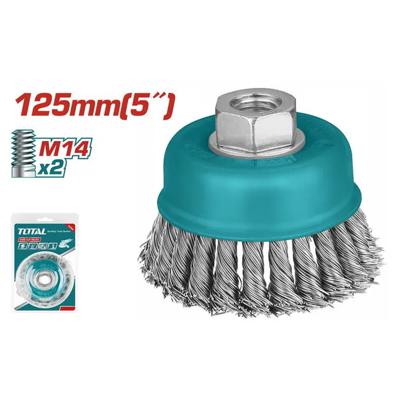 TOTAL WIRE CUP TWIST BRUSH 125mm (TAC32051)