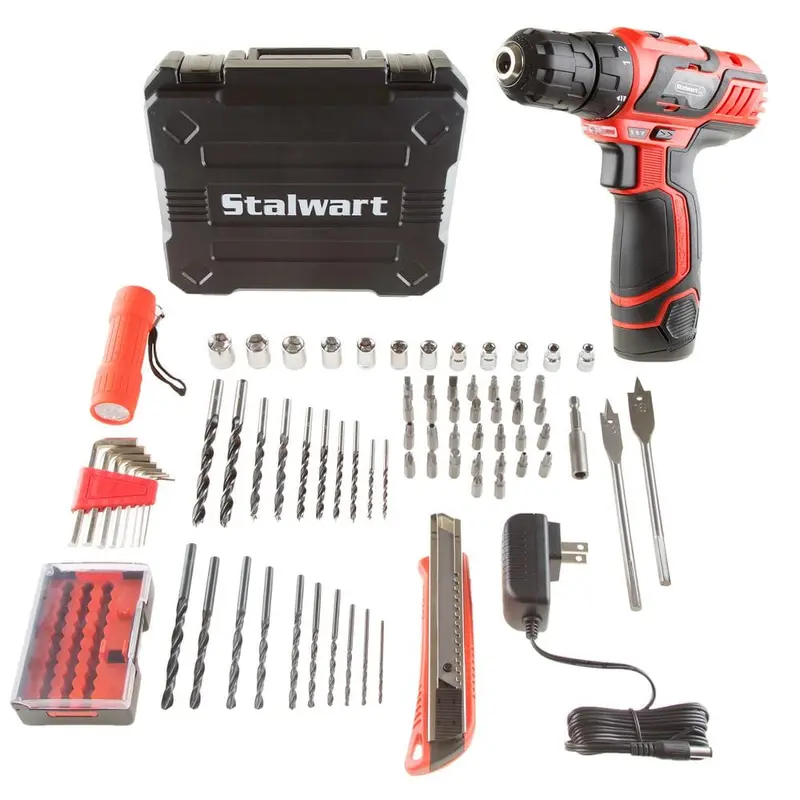 12-Volt Lithium Ion 3/8 in. Cordless 2 Speed Drill Set6.35 / each