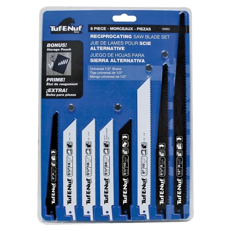 Tuf-E-Nuf 09963 Reciprocating Saw Blade Set