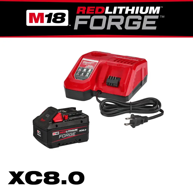 Milwaukee 48-59-1881  M18 REDLITHIUM FORGE XC8.0 Starter Kit