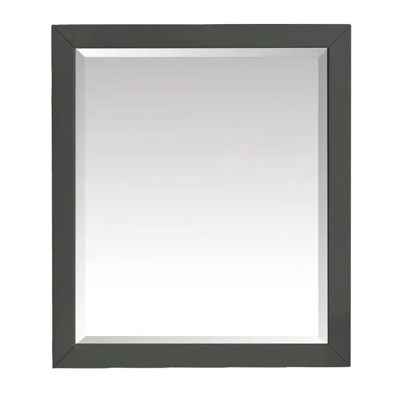 28.00 in. W x 32.00 in. H Framed Rectangular Beveled Edge Bathroom Vanity Mirror in Gray20.5 / each