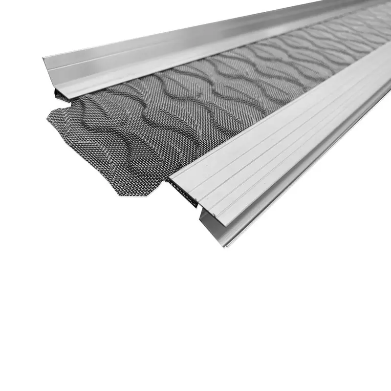 3 ft. L x 6 in. W No Drilling Snap & Lock Aluminum Gutter Guard with Stainless Steel Micro Mesh (10-Piece Equals 30 ft.)21 / each