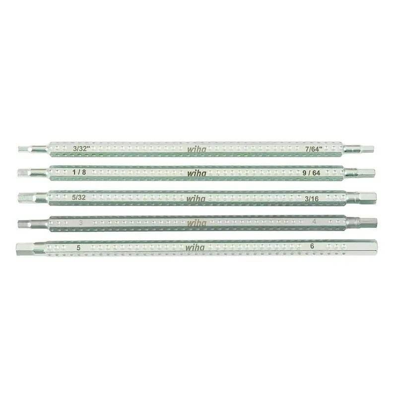 Wiha Drive-Loc VI Hex Inch and Metric 5 Blade Set