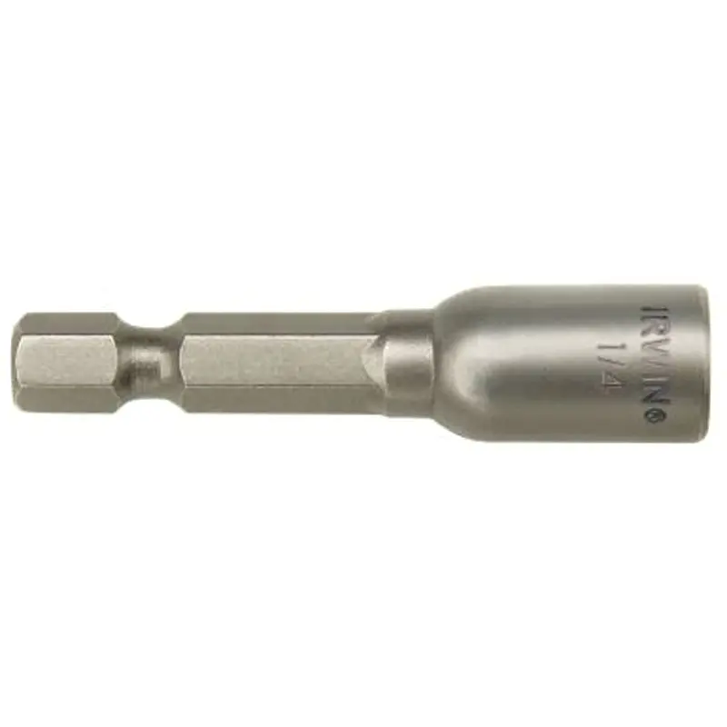 Irwin 94712 Nutsetter, 1/4 in Drive, Lobular Drive, 1-7/8 in L, 1/4 in L Shank, Hex Shank, 1/PK