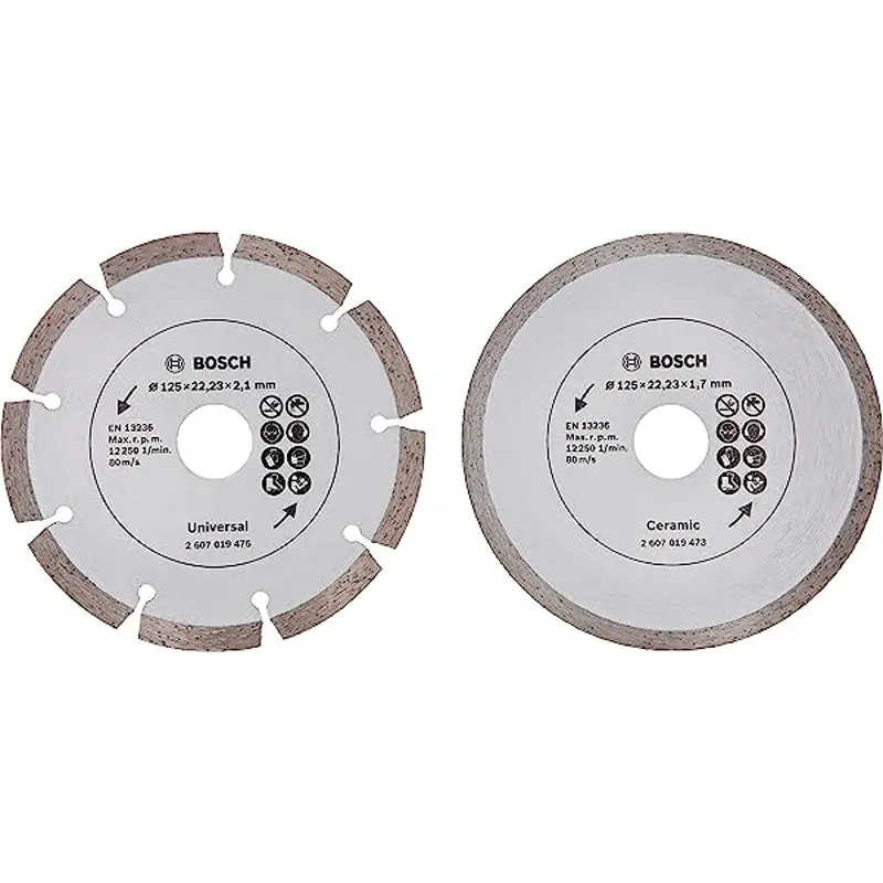 Segmented Diamond Cutting Disc - Twin Set for Tile/Construction |115x22.23x1.7mm