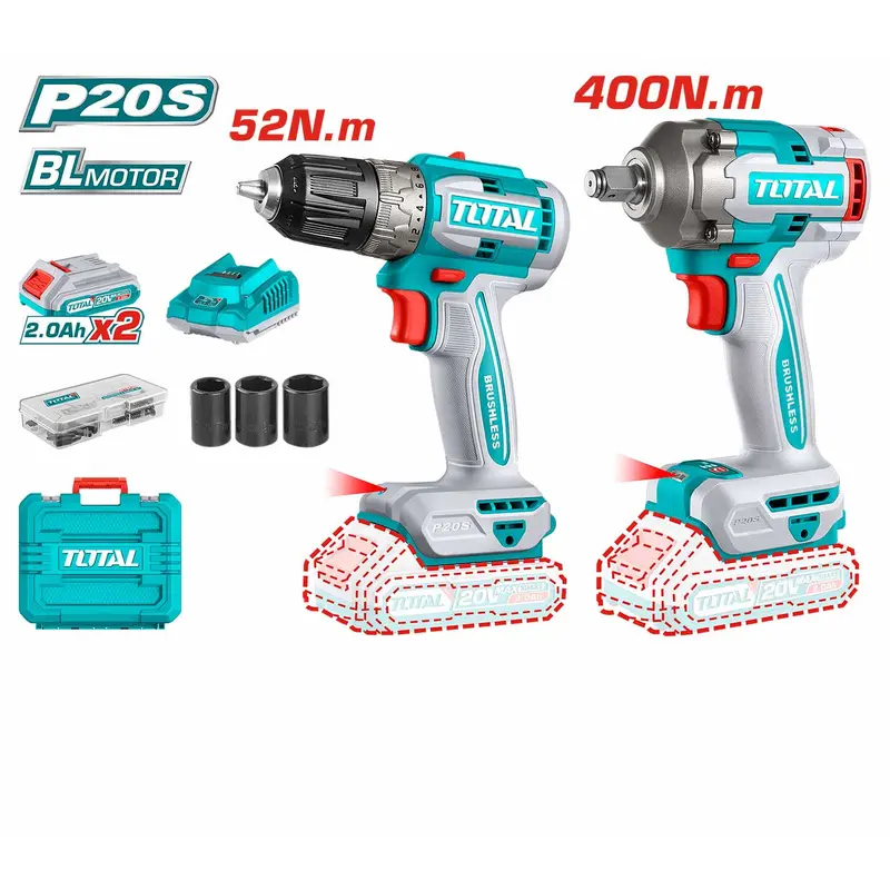 TCKLI20271 Li-ion Cordless 2 Pcs Combo Kit