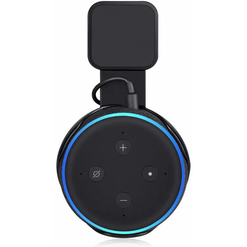 AC Outlet Wall Mount Compatible with Echo Dot (3rd Gen) - Flexible Mounting for Your Alexa Smart Speaker (1-Pack, Black)0.22 / box