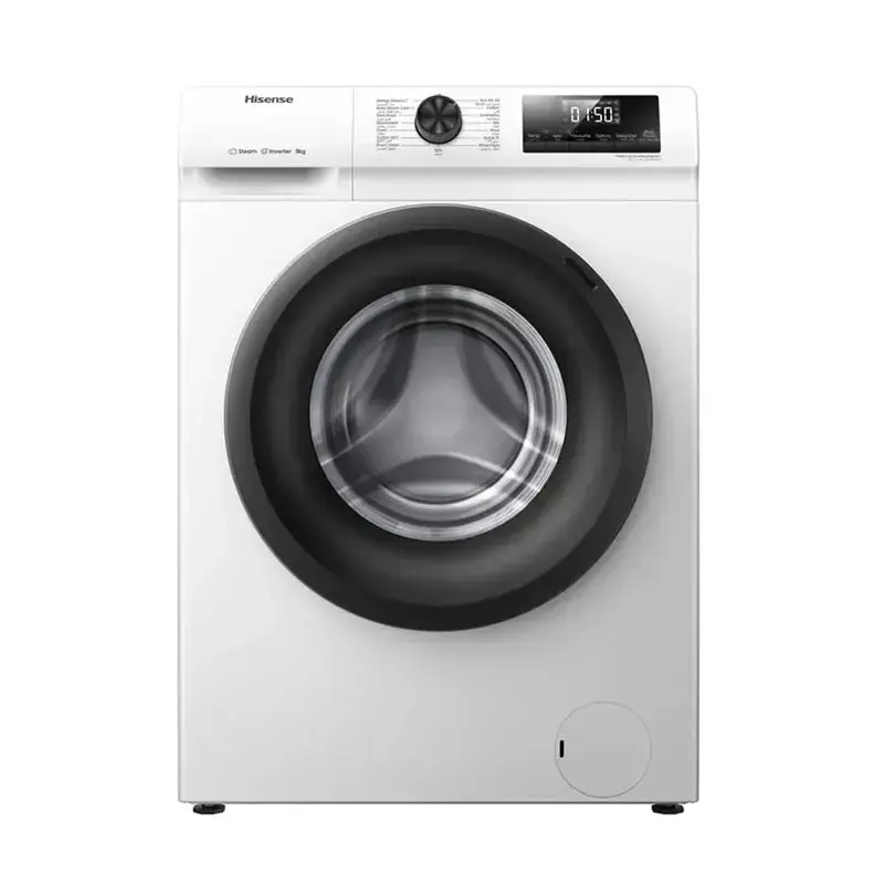 HISENSE Washer 8Kg Front Load WFQP8012W/S - White