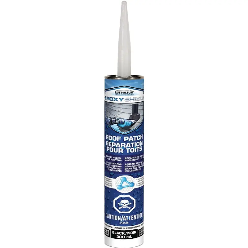 Rust-Oleum 277356 Roof Patch, Black, Liquid, 300 mL