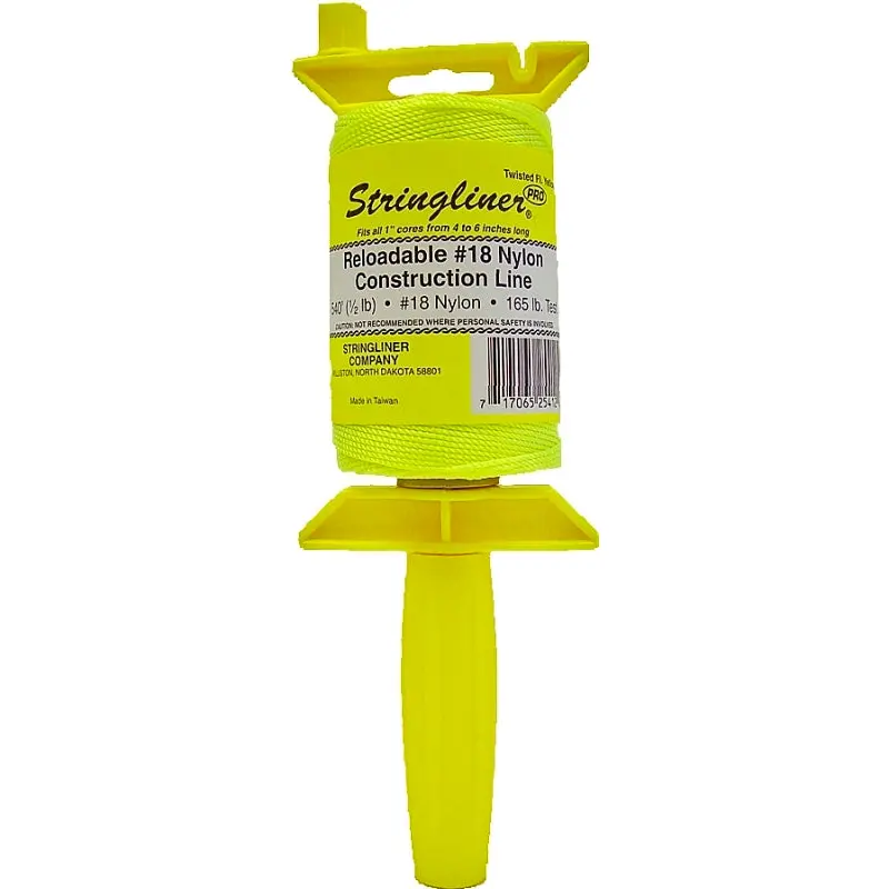 Stringliner 25412 Line Reel, 540 ft L Line, Fluorescent Yellow Line
