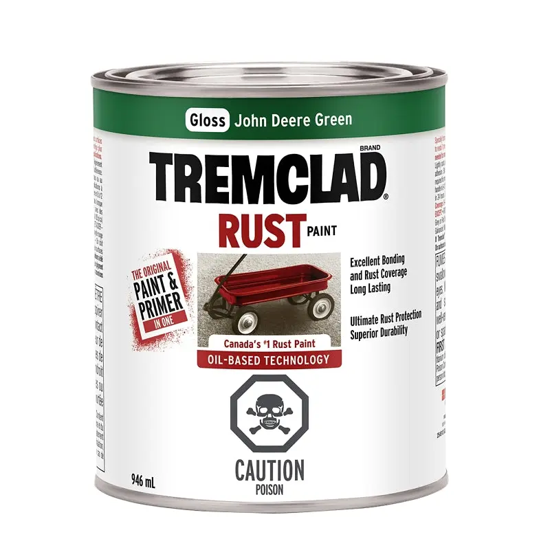 Tremclad 254913 Rust Preventative Paint, Oil, Green, 946 mL, Can