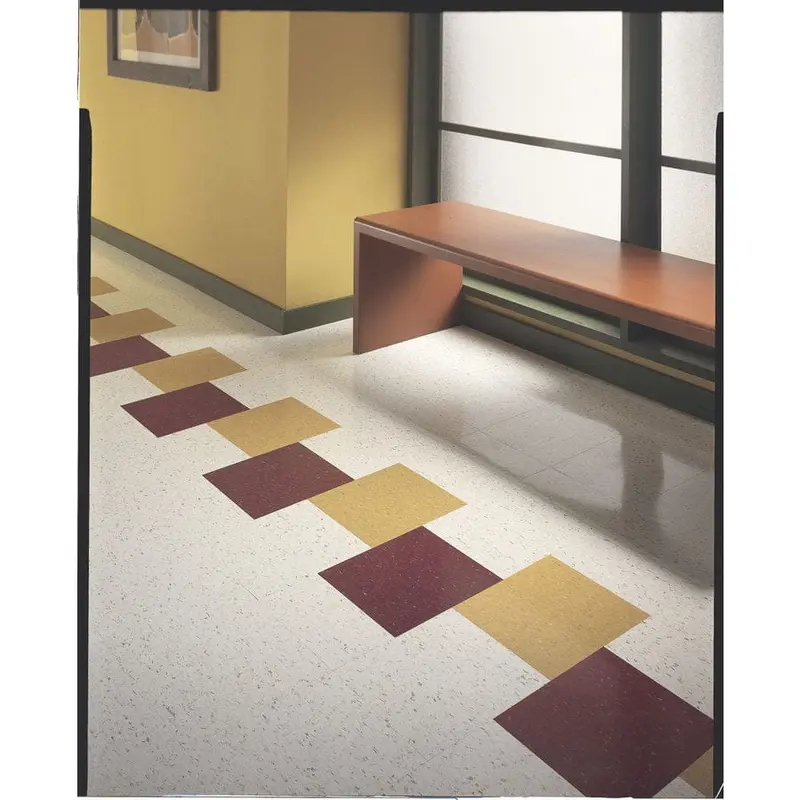 Armstrong Flooring Multicolor 45-Piece 12-in x 12-in Jubilee White Glue (Adhesive) Commercial VCT Tilesq/ft
