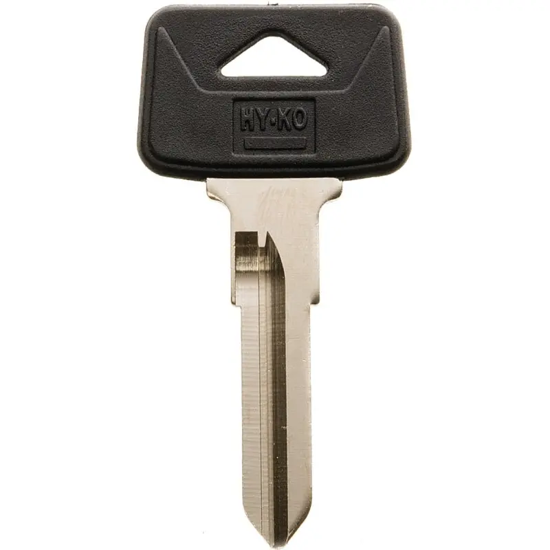 Hy-Ko 12005VL8 Automotive Key Blank, Brass/Plastic, Nickel, For: Volvo Vehicle Locks