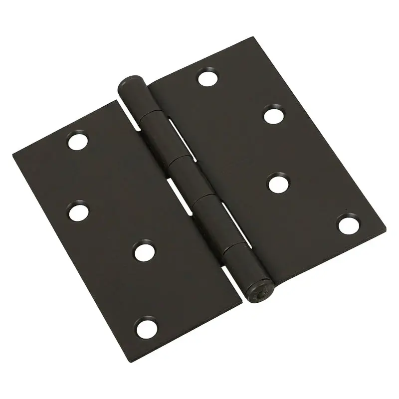 National Hardware 830204 Door Hinge, Steel, Oil-Rubbed Bronze, Non-Rising, Removable Pin, Full-Mortise Mounting, 55 lb
