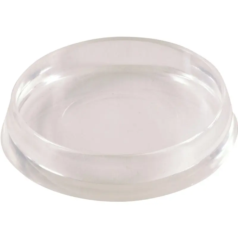 Shepherd Hardware 9088 Caster Cup, Plastic, Clear, 4/PK