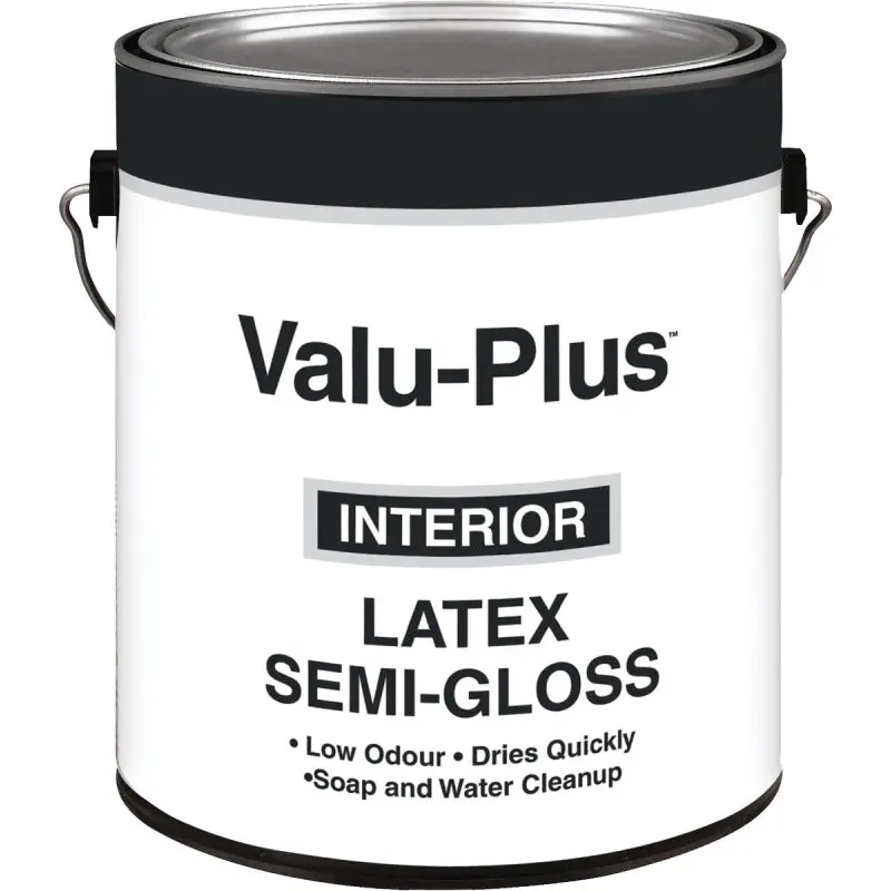Valspar 456C Latex Paint, Semi-Gloss, Antique White, 1 gal