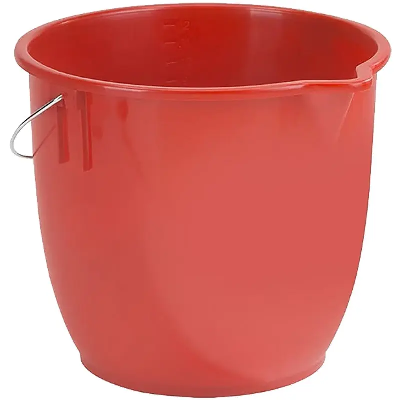 Vileda 117579 Graduated Bucket, 12 L Capacity, Plastic, Red
