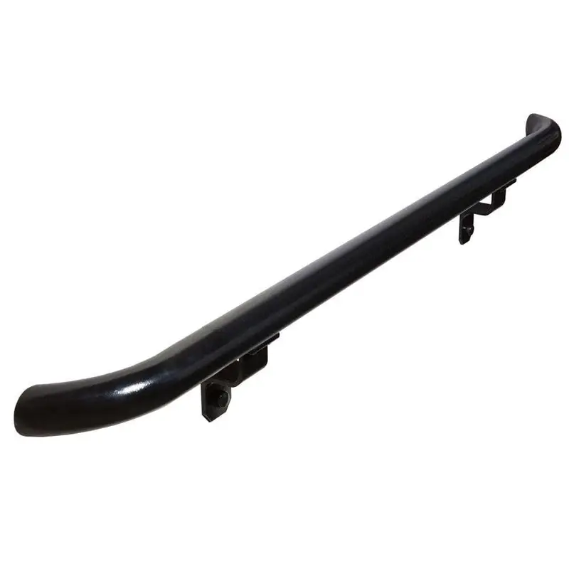 4 ft. Textured Black Aluminum Round with Curved Ends Hand Rail KitWhite / 8 / 6.5 in