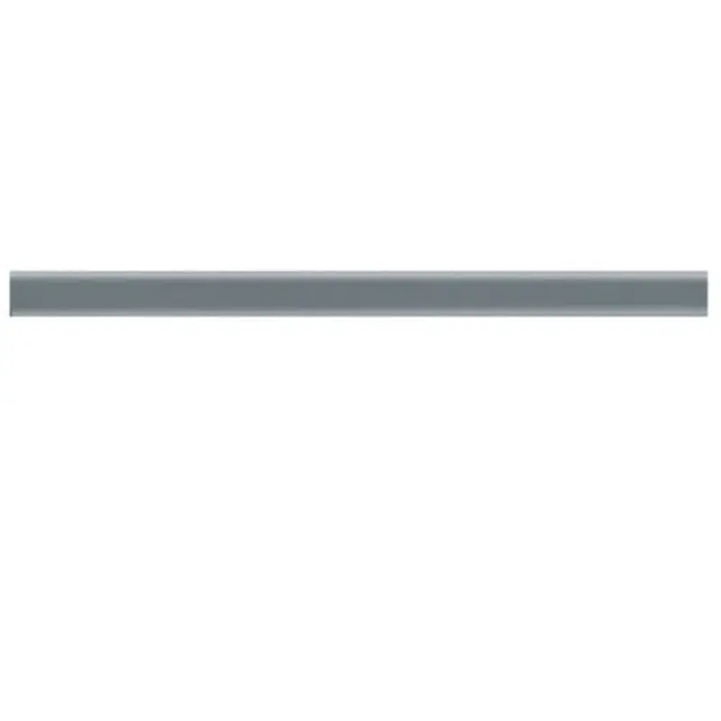 American Olean Linea Storm Gray Ceramic Pencil Liner Tile (1-in x 12-in)Biscuit