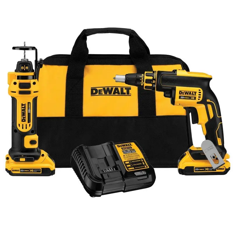 20-Volt MAX XR Lithium-Ion Cordless Drywall Screwgun/Cut-out Tool Combo Kit (2-Tool) with (2) Batteries 2Ah and Charger9.75 / each