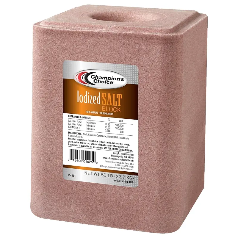 Champion's Choice 100012603 Salt Block, 50 lb