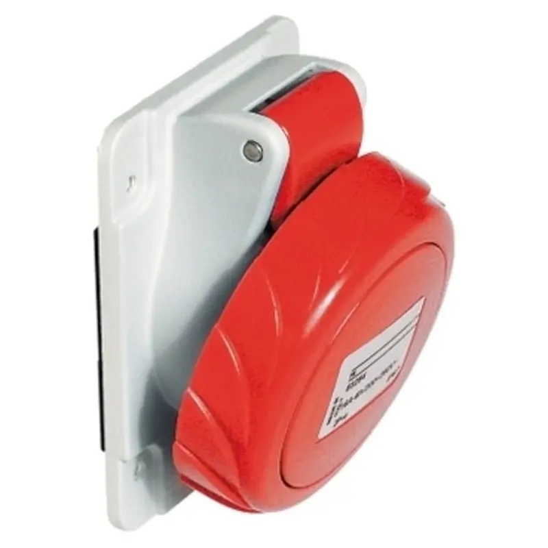 PratiKa socket - screw - angled - 32A -380...415 V panel | PKE32M735 PKF32F735