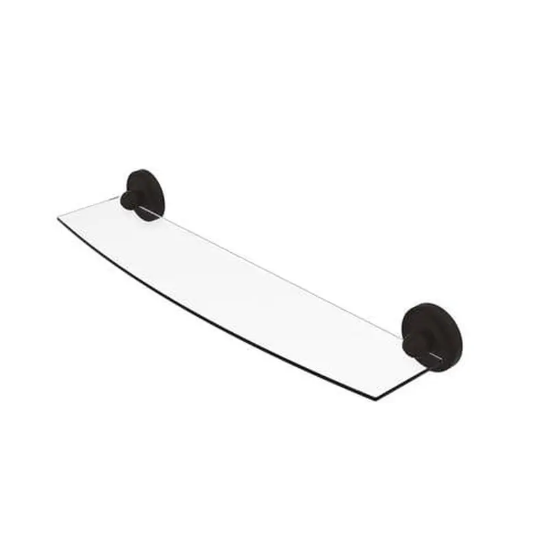 Allied Brass Regal Oil-Rubbed Bronze 1-Tier Brass Wall Mount Bathroom ShelfMatte White