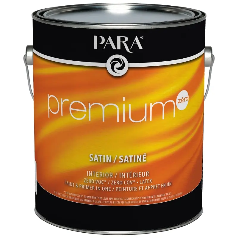 Para Premium Series 9021-16 Interior Paint, Solvent, Water, Satin, Medium, 1 gal, 450 to 500 sq-ft Coverage Area