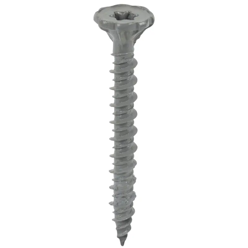 Rock-On 23306 Screw, #9 Thread, 1-1/4 in L, Flat Head, Phillips, Torx Drive, Type S Point, Steel, 185 PK
