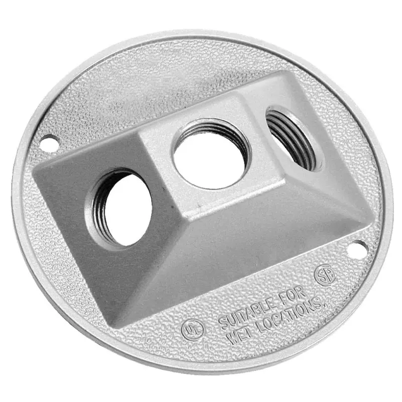 BWF 933W-1 Lampholder Cover, 4-1/2 in Dia, Round, Metal, White