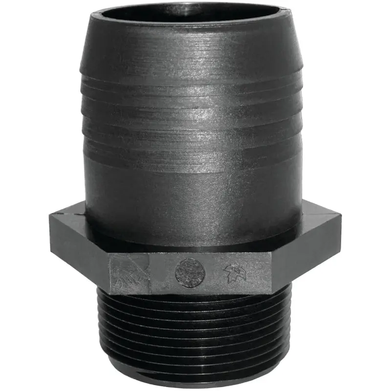 Green Leaf A1212P Adapter, 1/2 in, MPT x Hose Barb, Polypropylene