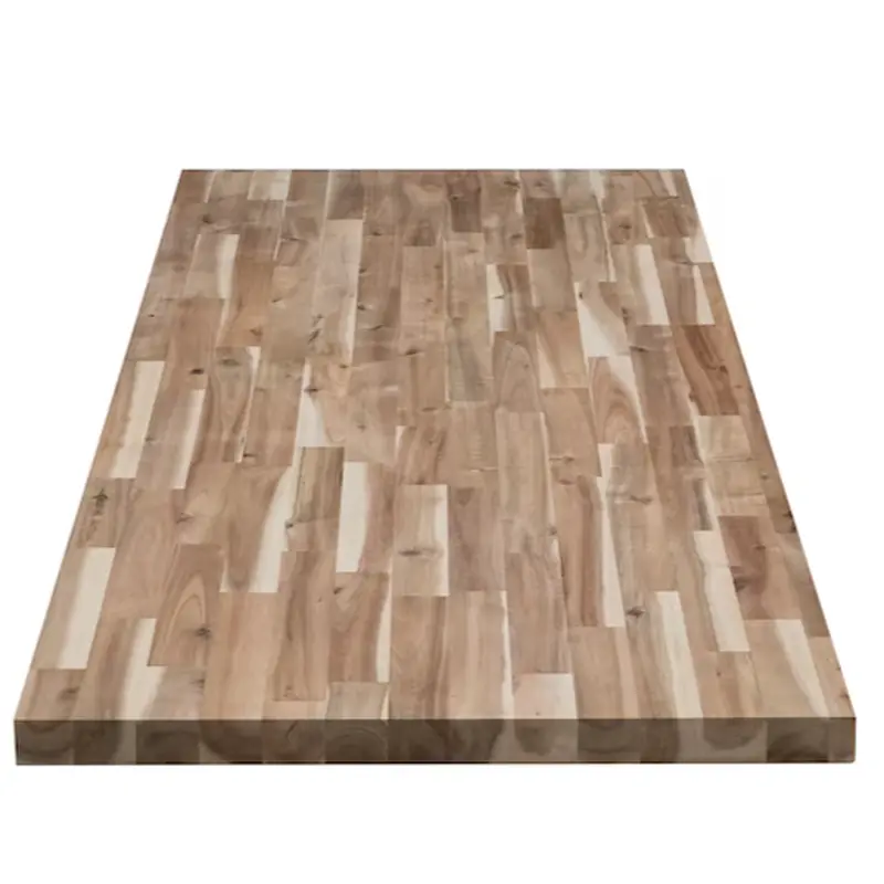 allen   roth 6-ft x 39-in x 1.5-in Finger-jointed Natural Straight Acacia Butcher Block Countertop