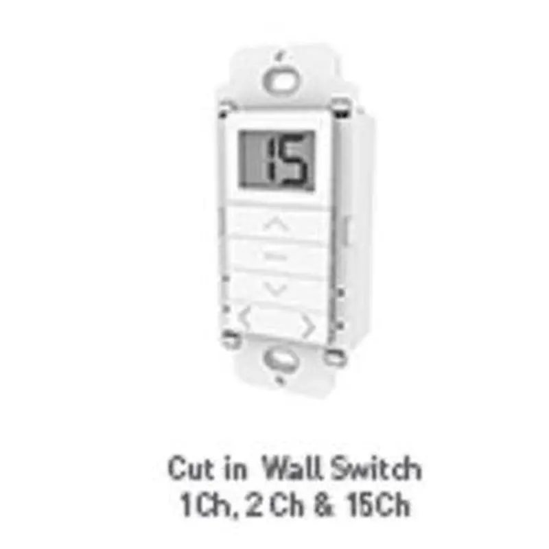 Rollease Cut In Wall Switch Remote Control - 2 Channels