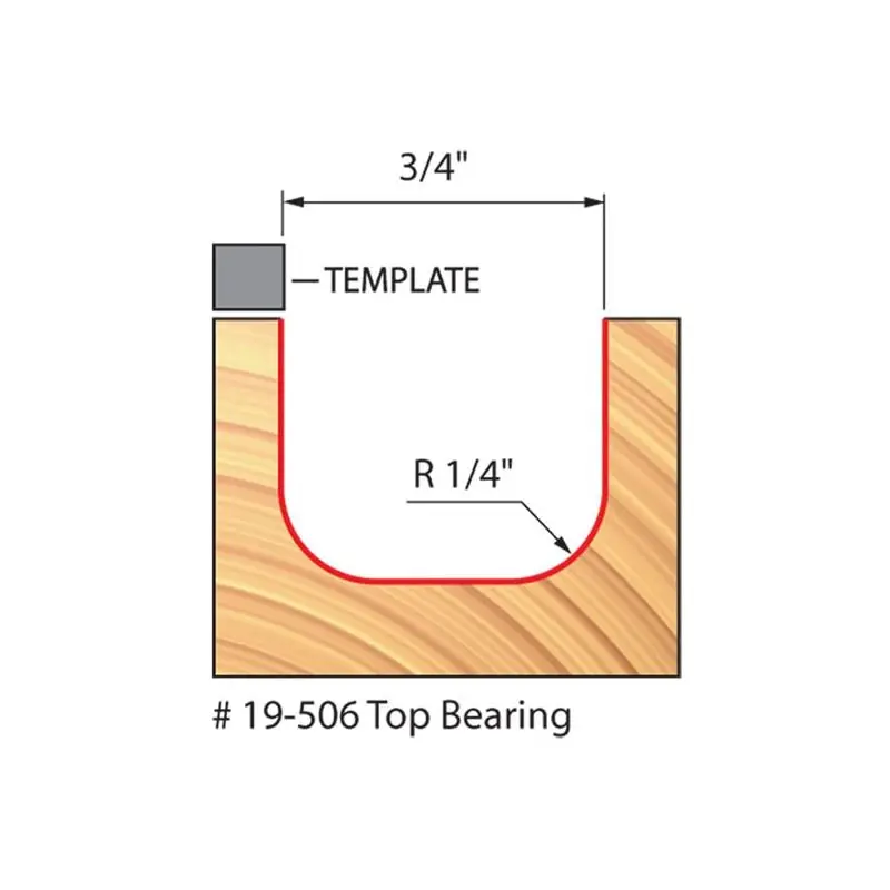 Freud | 19-506 1/4 Radius Dish Carving Bit