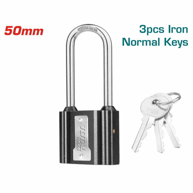 TOTAL Long Shackle Iron Padlock 50mm (TLK31501L)