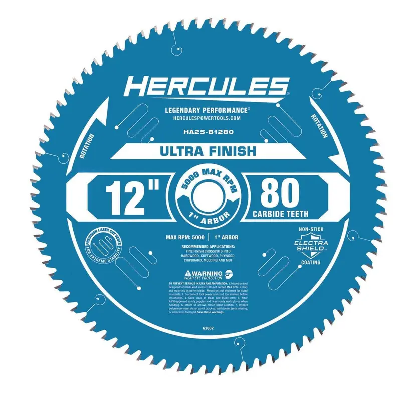 12 in. 80T Ultra Finish Circular Saw Blade