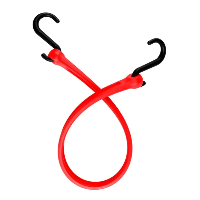 24 in. Red Polyurethane Bungee Strap, Nylon Hook Ends