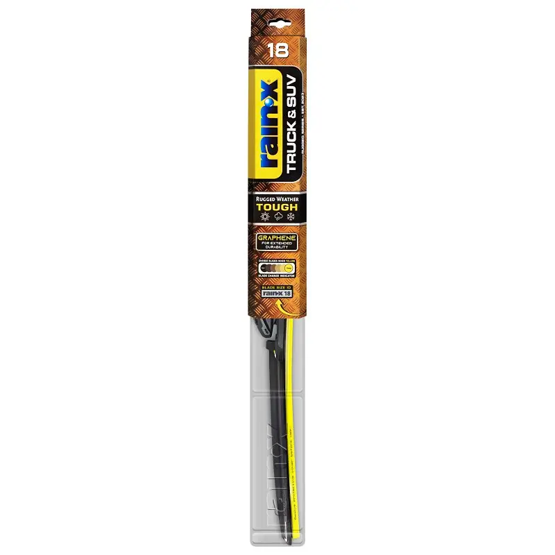 Rain-X Truck & SUV 870218 Wiper Blade, Beam Blade, 18 in L Blade, Synthetic Rubber