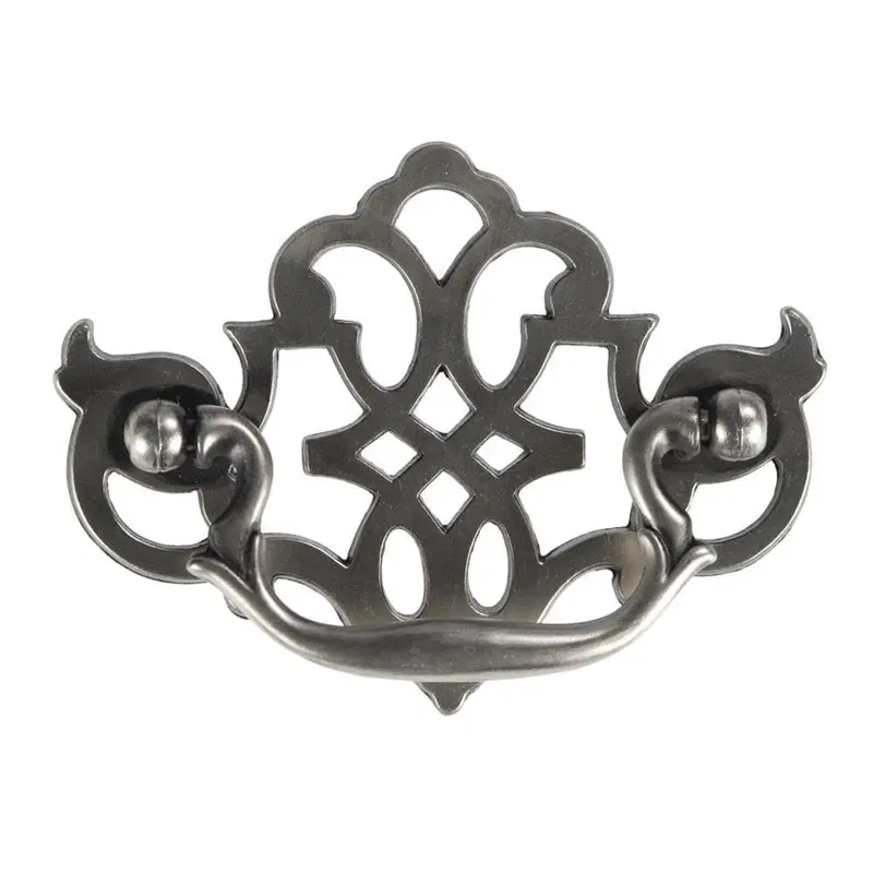 3 in. Center-to-Center Silver Stone Furniture Bail Pull.4 / each