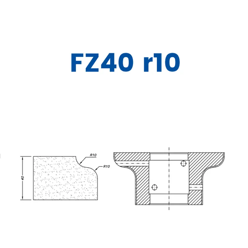 FZ40 r10(40mm Modified Ogee Flat)EHS Kit (All materials high speed) / Breaker