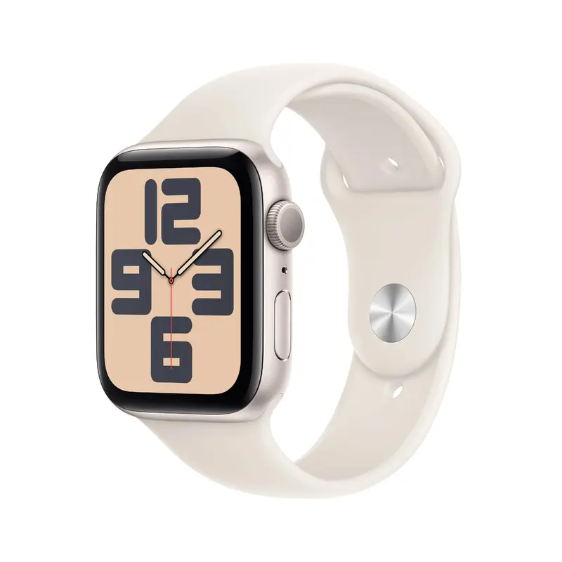 Apple Watch SE GPS 44mm Starlight Aluminum Case with Starlight Sport Loop